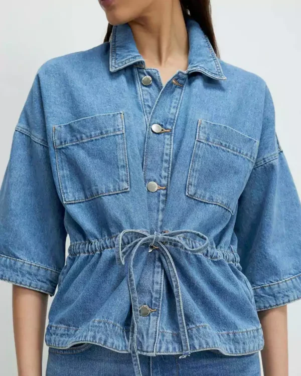 Tie front denim blouse Tie front denim blouse
