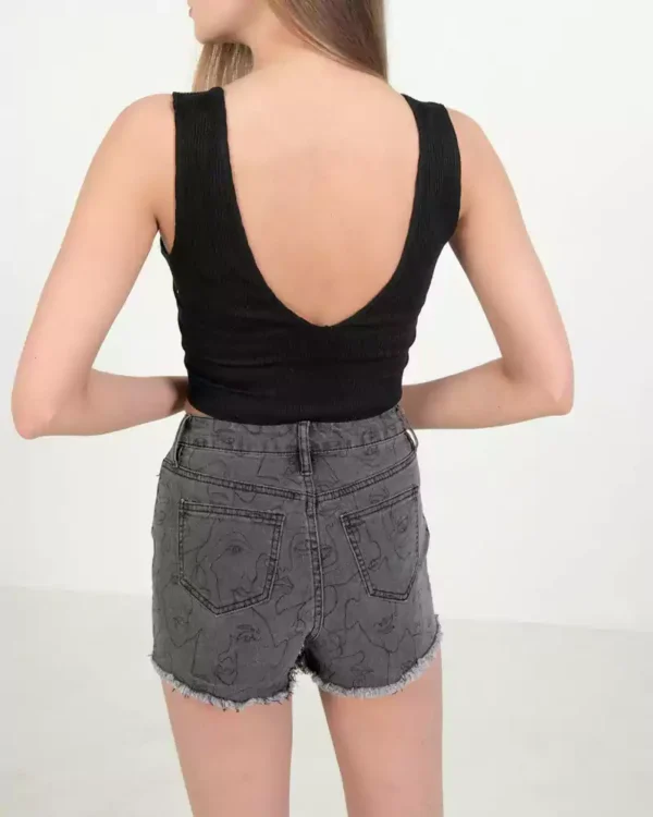 Unique denim shorts