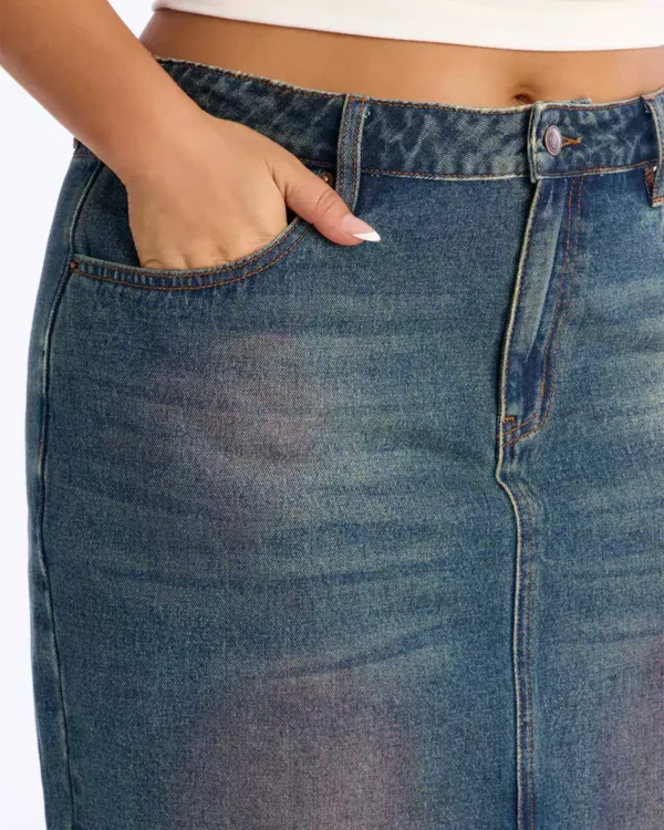 Vintage washed denim