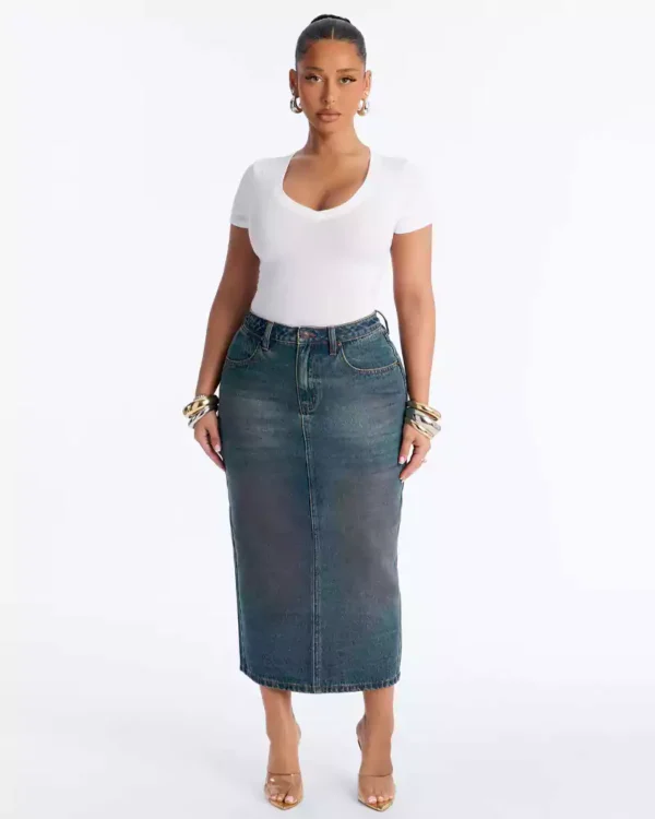 Vintage washed denim