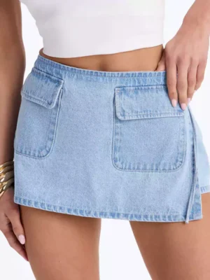 Women skorts denim