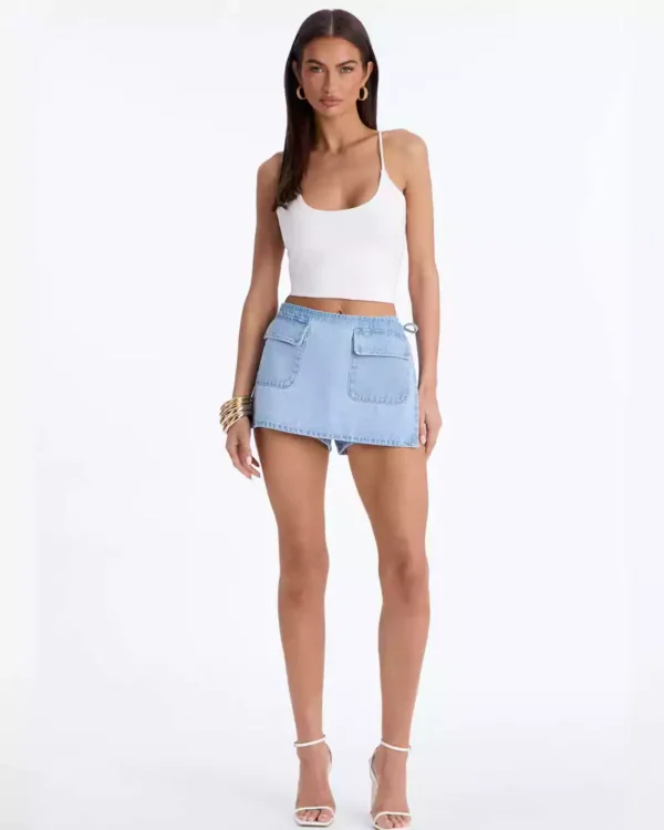 Women skorts denim