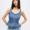 Womens denim blouses