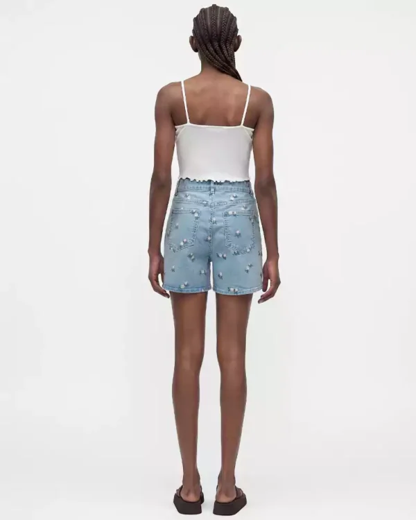 100 cotton denim shorts