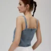 Area denim top