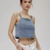 Area denim top