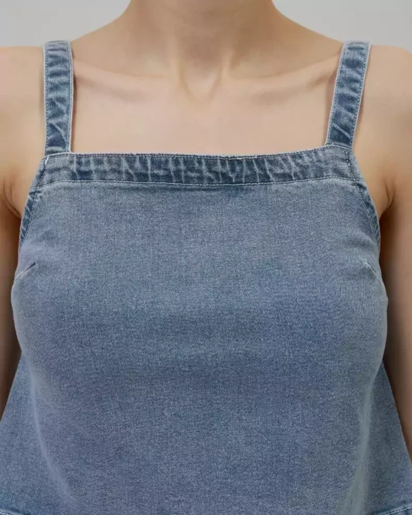 Area denim top