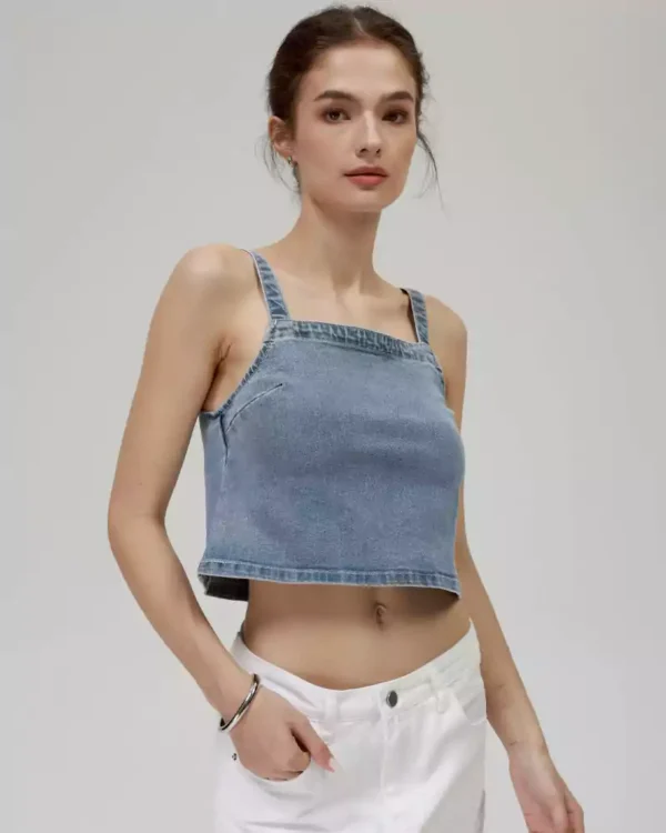 Area denim top