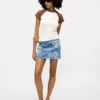 Best denim mini skirts