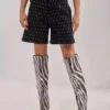 Black denim shorts with rhinestones Black denim shorts with rhinestones