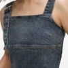 Black denim tank top