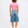 Blue denim shorts for women