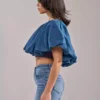 Denim blue top Denim blue top