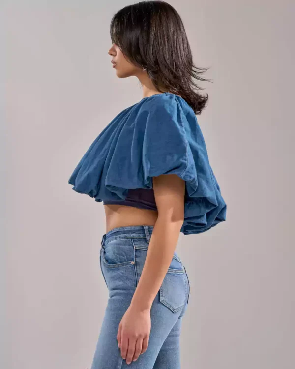 Denim blue top Denim blue top