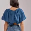 Denim blue top Denim blue top