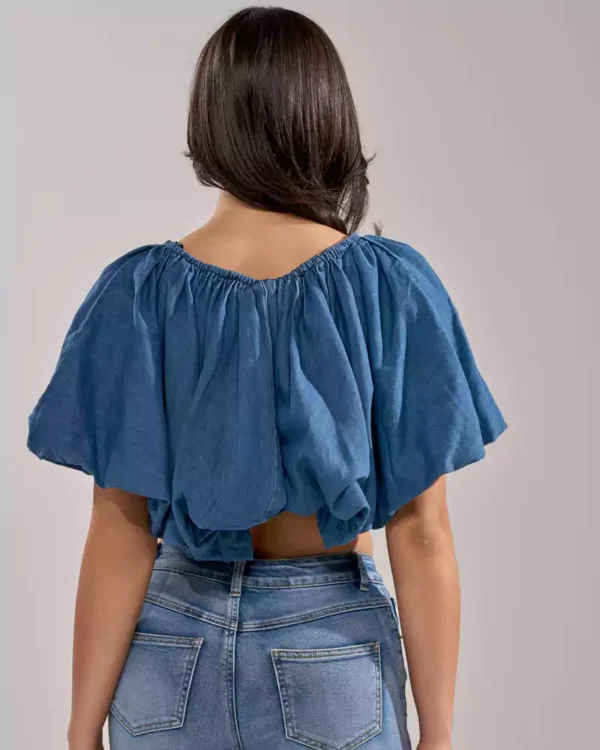 Denim blue top Denim blue top