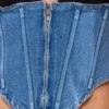 Denim corset too