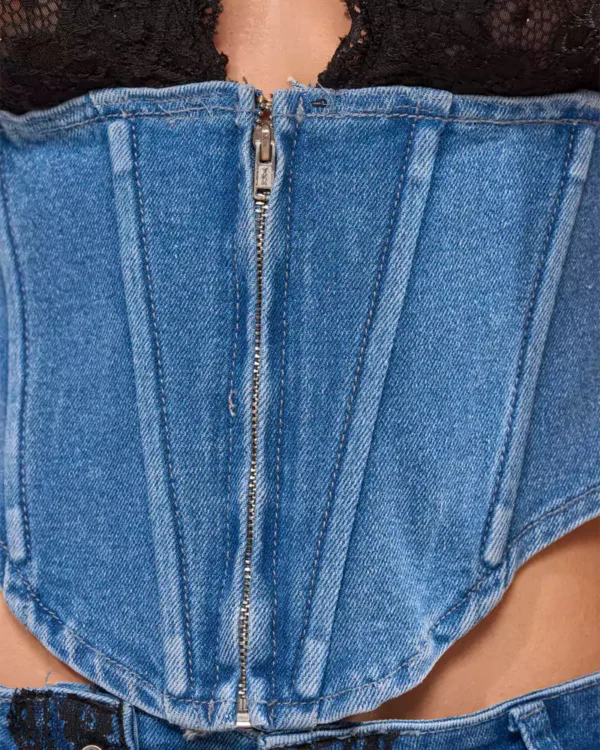Denim corset too