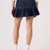 Denim flounce skirt