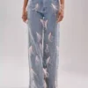 Denim jeans light wash Denim jeans light wash