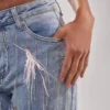 Denim jeans light wash Denim jeans light wash