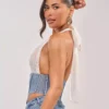 Denim lace up corset Denim lace up corset