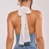 Denim lace up corset Denim lace up corset