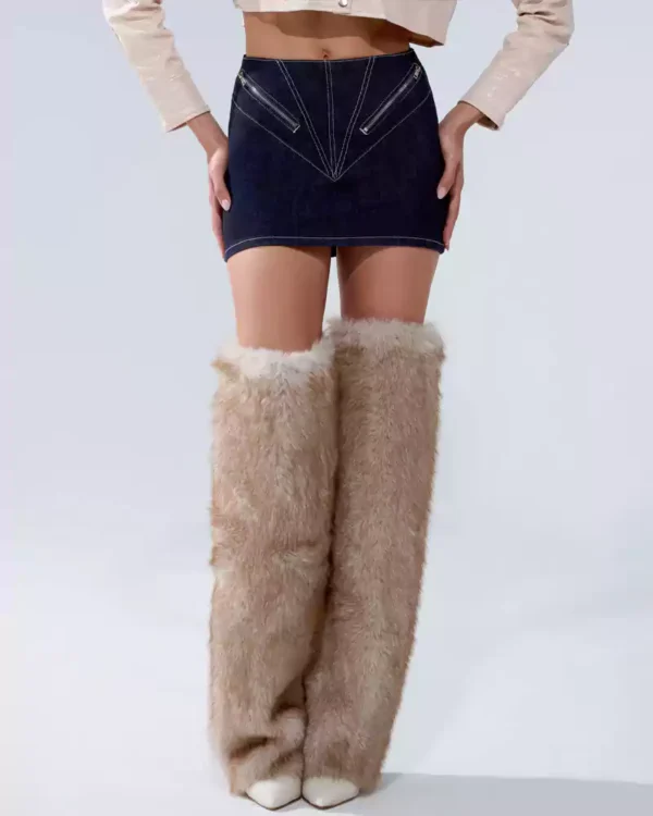 Denim mini skirt black Denim mini skirt black