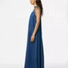 Denim off the shoulder maxi dress