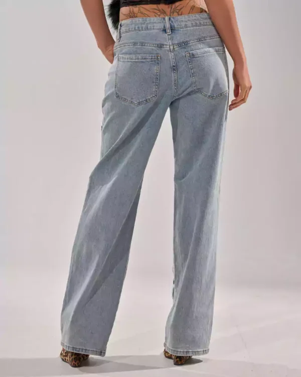 Denim rhinestone jeans Denim rhinestone jeans