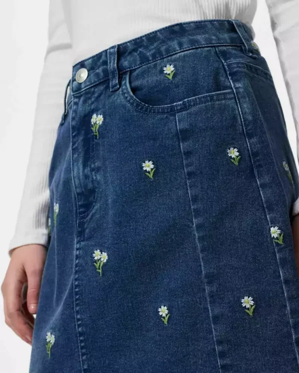 Denim skirt a line
