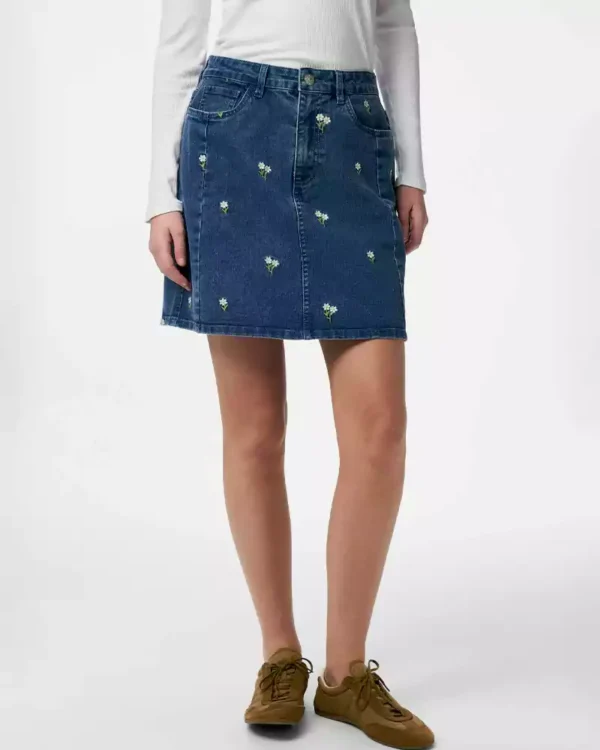 Denim skirt a line