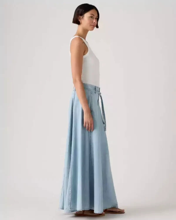 Denim skirt maxi length
