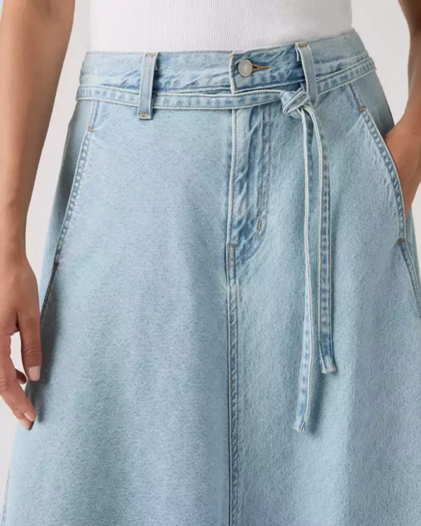 Denim skirt maxi length