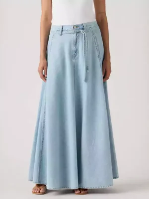 Denim skirt maxi length