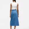 Denim skirt washed