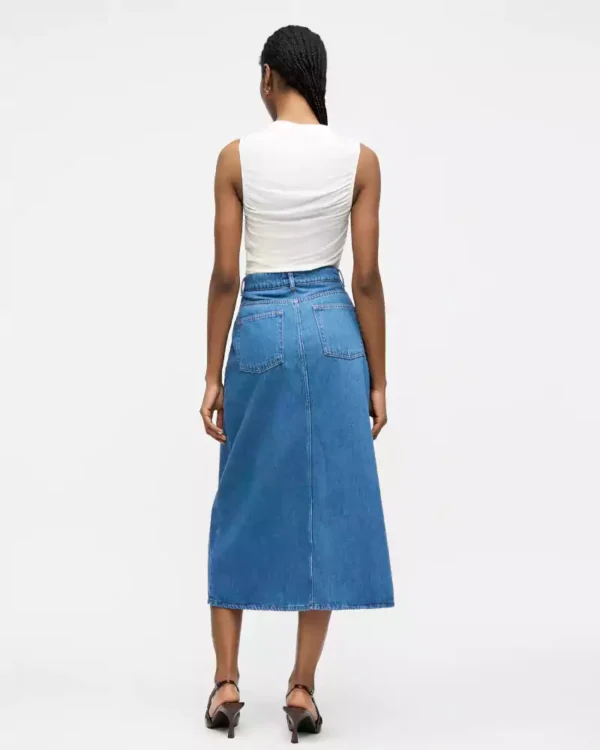 Denim skirt washed