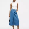 Denim skirt washed