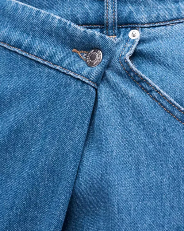 Denim skirt washed