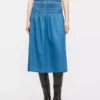 Denim skirt women midi