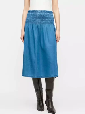 Denim skirt women midi