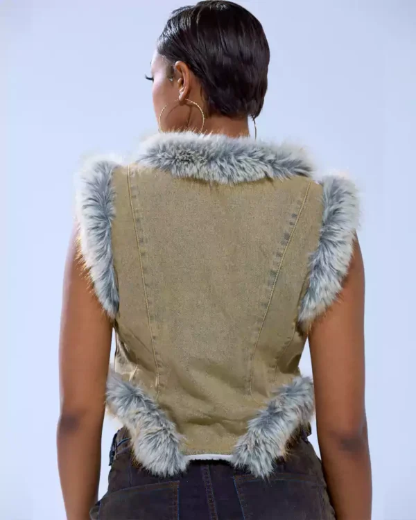 Denim sleeveless vest for women Denim sleeveless vest for women
