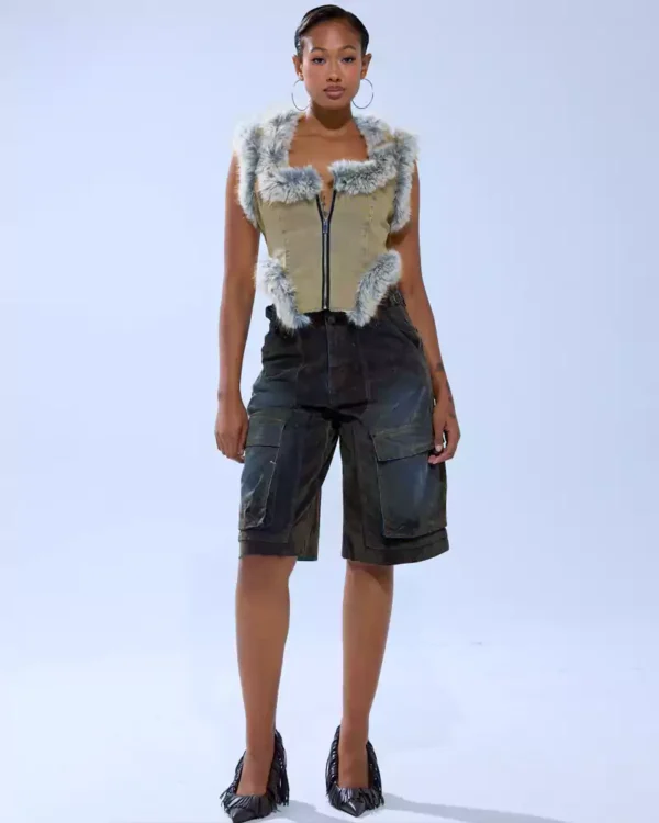 Denim sleeveless vest for women Denim sleeveless vest for women
