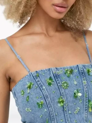 Denim top edikted
