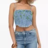 Denim top edikted