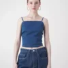 Denim top with ties