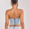 Denim with flowers Denim with flowers