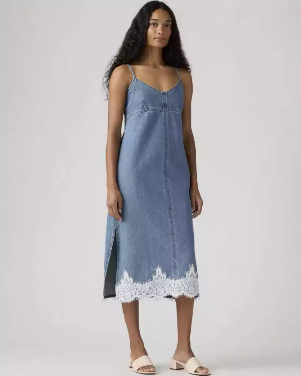 Formal denim dresses