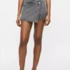Grey denim skirts