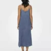 Halter top denim dress